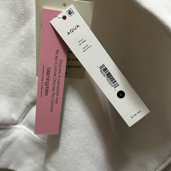 Aqua x Wicked White Popular Hoodie Sweatshirt - Picture 4 of 6